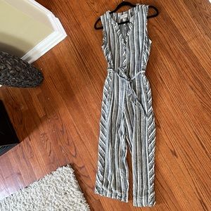 Women’s stripped body suit size 8